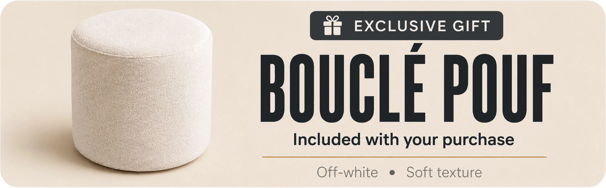 Zorevana — Bouclé Pouf exclusive gift