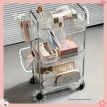 Clear Rolling Storage Cart - product image 01