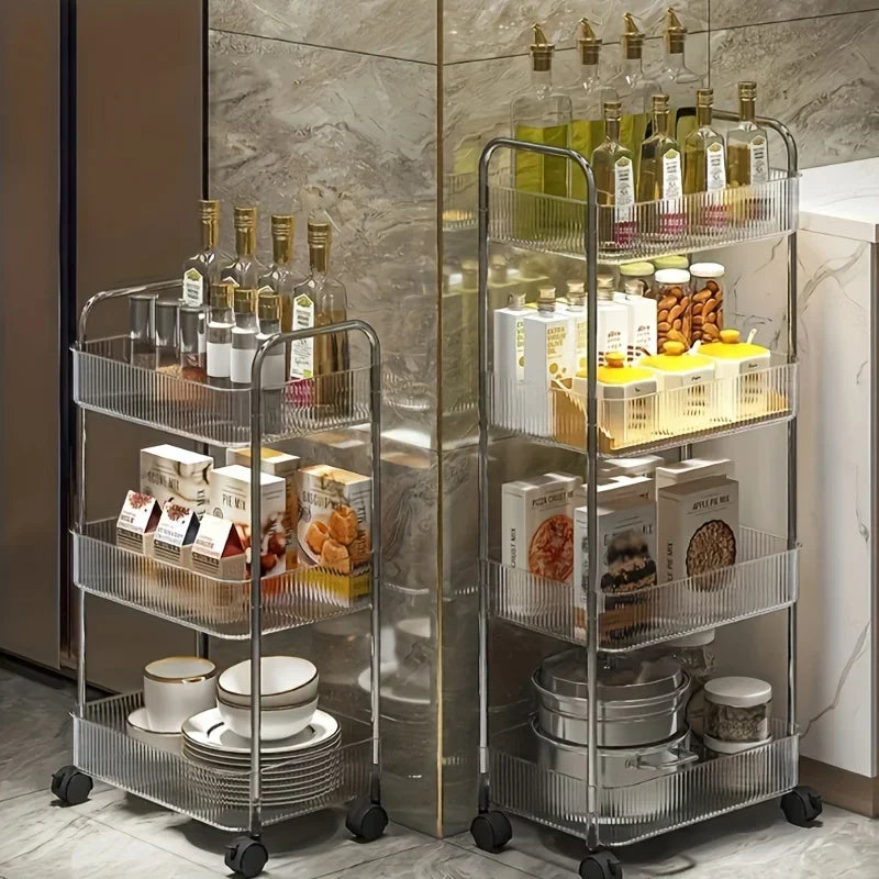 Clear Rolling Storage Cart - product image 02