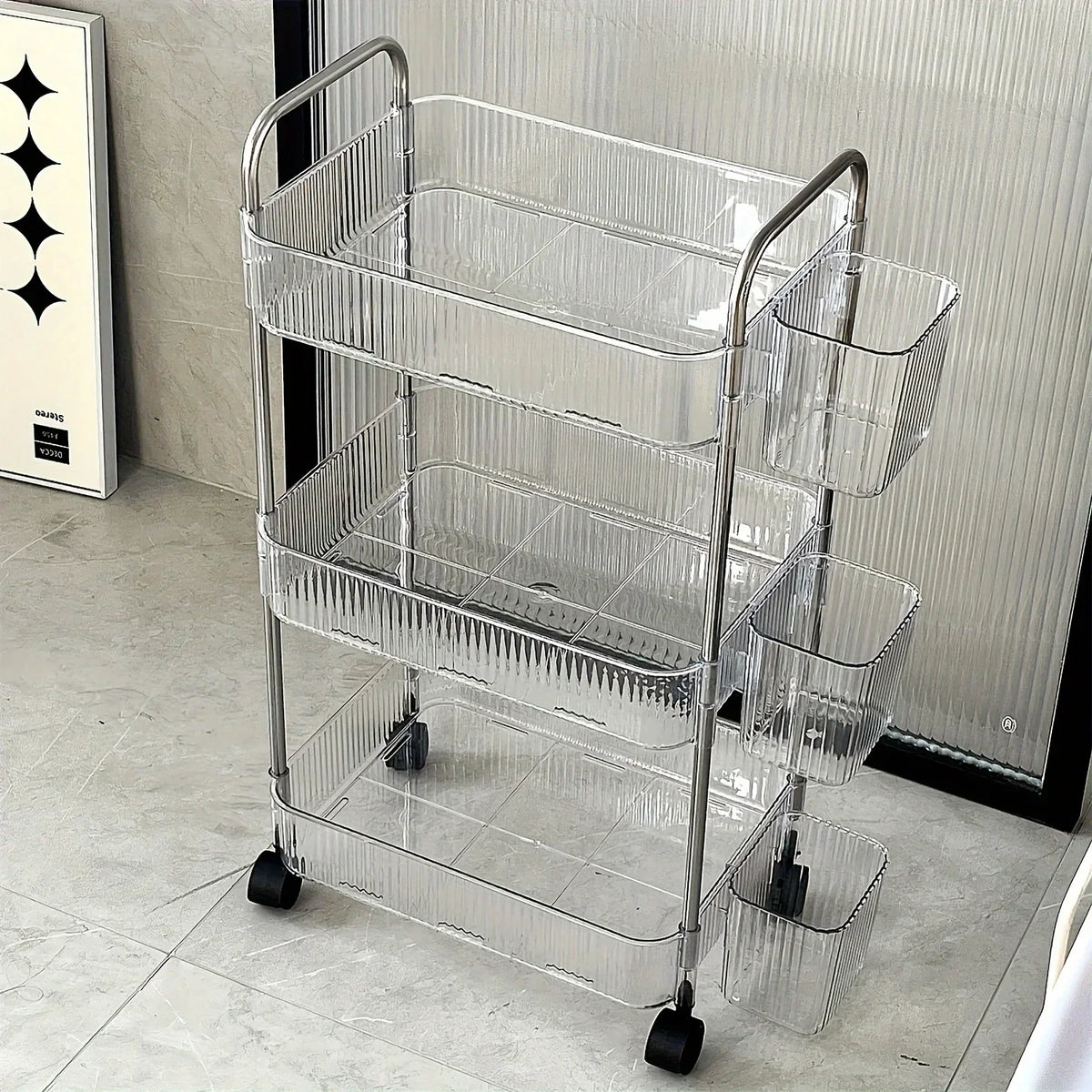 Clear Rolling Storage Cart - product image 05