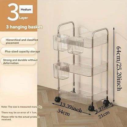 Clear Rolling Storage Cart - product image 06