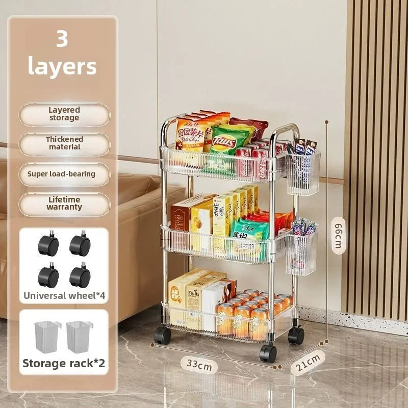 Clear Rolling Storage Cart - product image 09