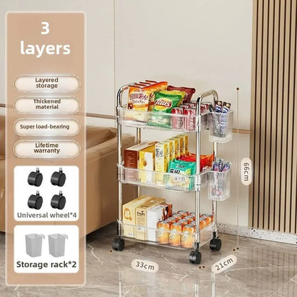 Clear Rolling Storage Cart - product image 09