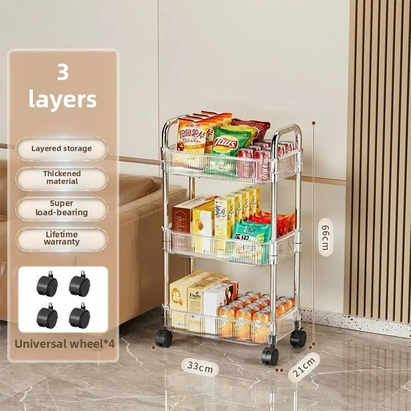 Clear Rolling Storage Cart - product image 10