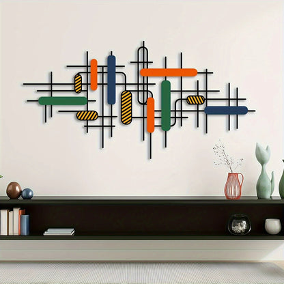 Colorful Geometric Metal Wall Art - product image 05