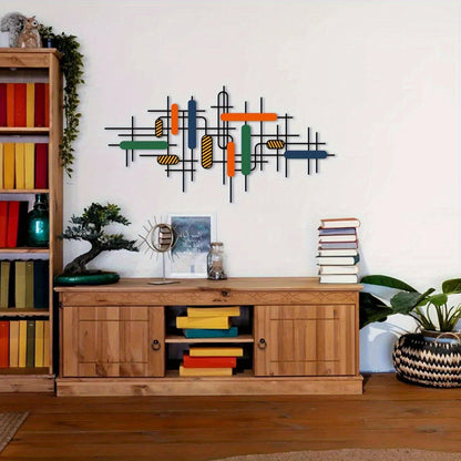 Colorful Geometric Metal Wall Art - product image 06
