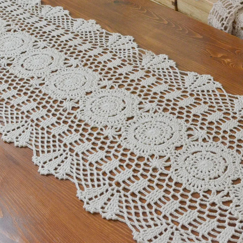 Cotton Crochet Table Runner - product image 01