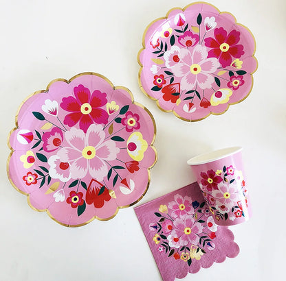 Floral Disposable Party Tableware - product image 02