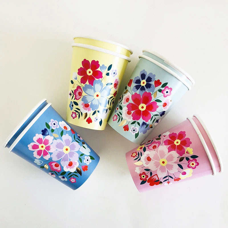 Floral Disposable Party Tableware - product image 06