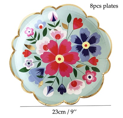 Floral Disposable Party Tableware - product image 07
