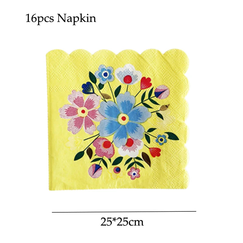 Floral Disposable Party Tableware - product image 08