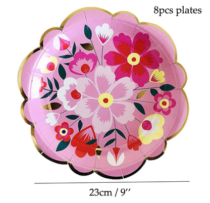 Floral Disposable Party Tableware - product image 11