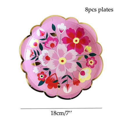 Floral Disposable Party Tableware - product image 12
