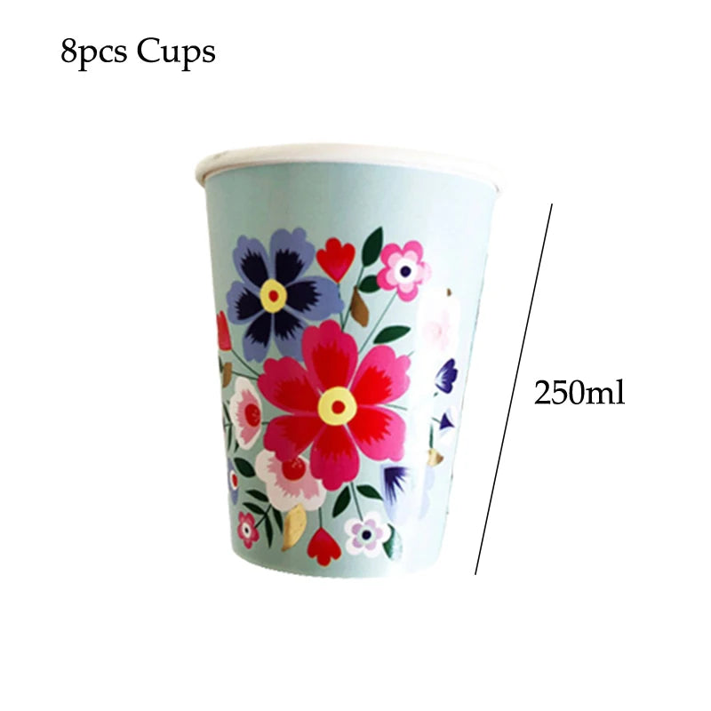 Floral Disposable Party Tableware - product image 14