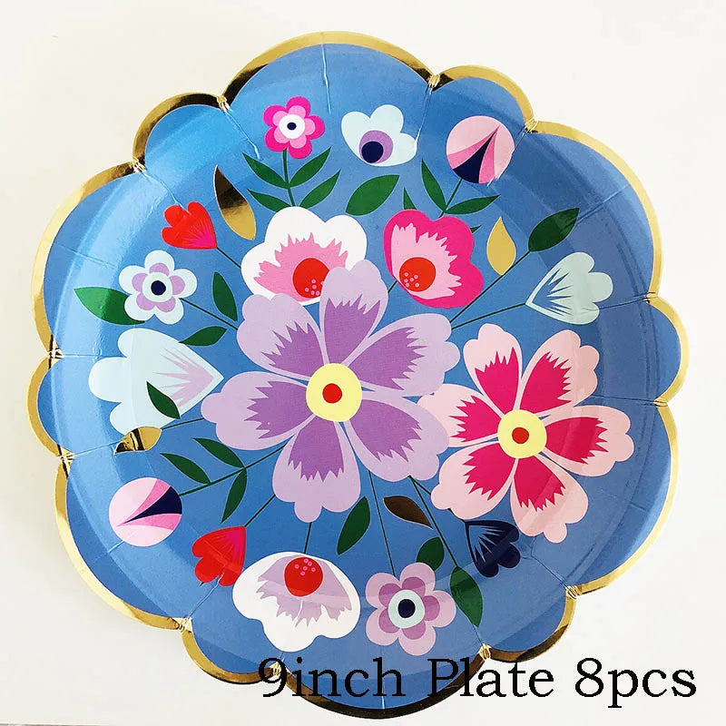 Floral Disposable Party Tableware - product image 16