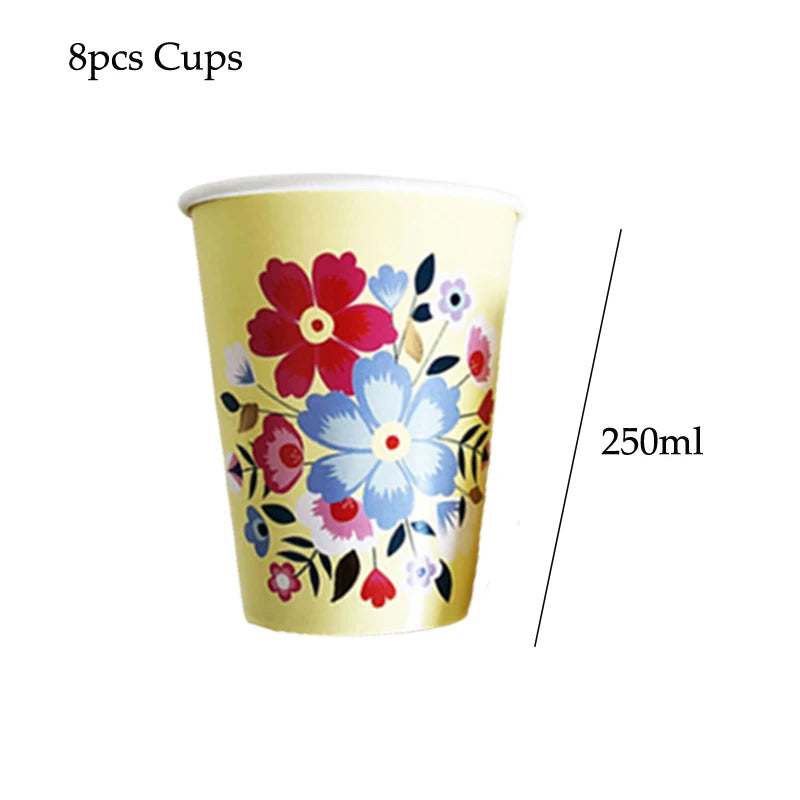 Floral Disposable Party Tableware - product image 19
