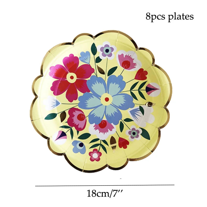 Floral Disposable Party Tableware - product image 20