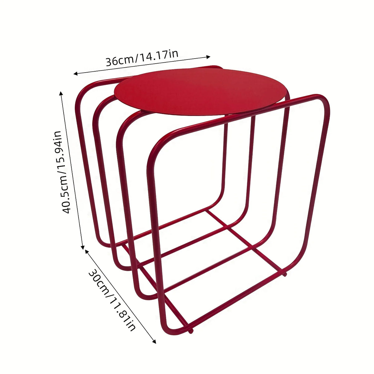 Minimalist Metal Side Table - product image 02