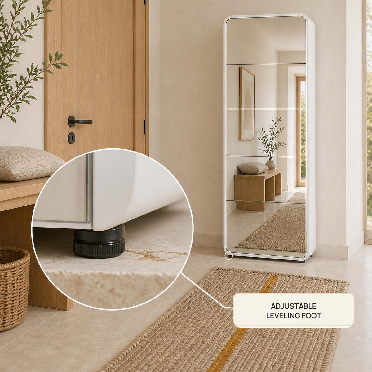 Zorevana — adjustable leveling foot