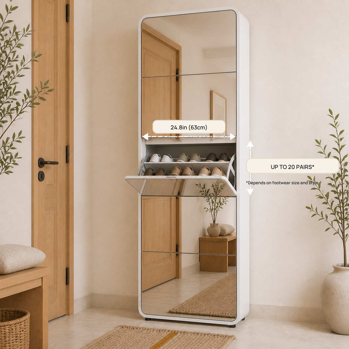 Zorevana — drawer capacity dimensions