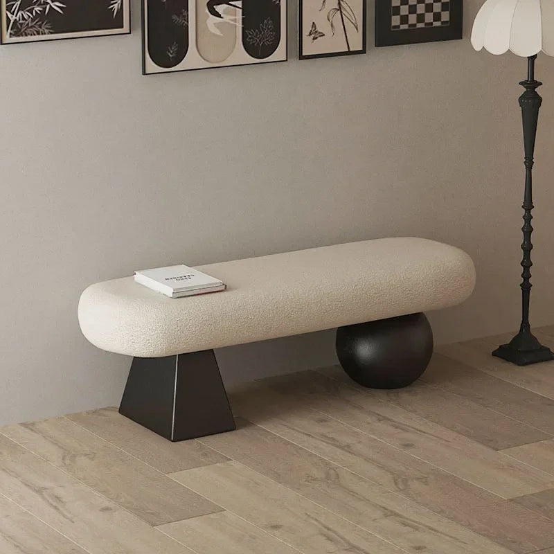 Sculptural Entryway Accent Bench - product image 02