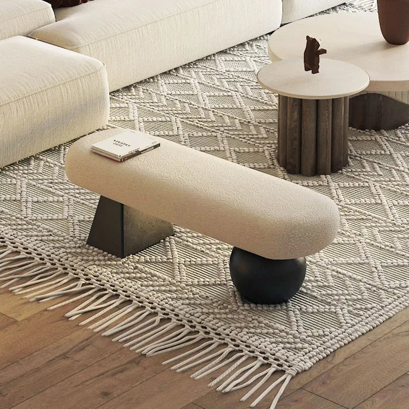 Sculptural Entryway Accent Bench - product image 04