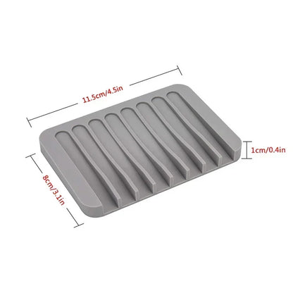 Silicone Self-Draining Soap Dish - product image 02