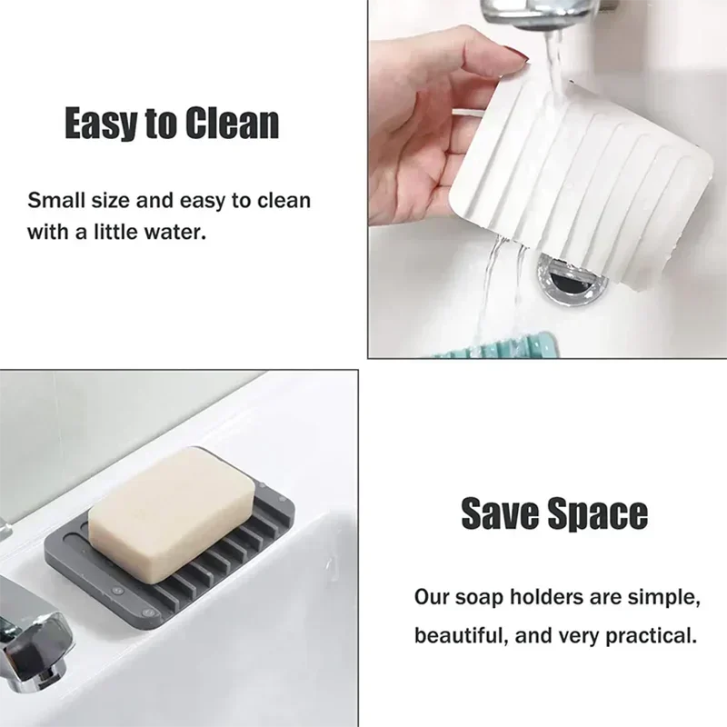 Silicone Self-Draining Soap Dish - product image 06