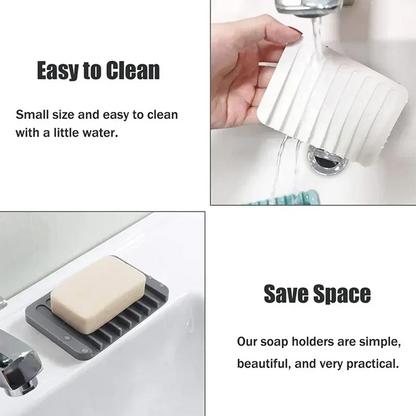 Silicone Self-Draining Soap Dish - product image 06
