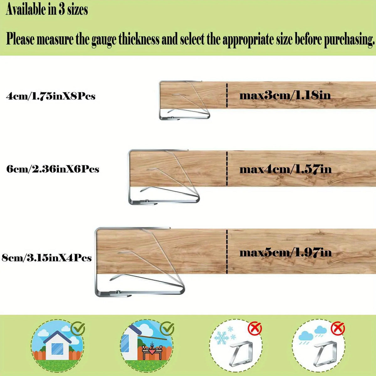 Stainless Steel Tablecloth Clips - product image 05